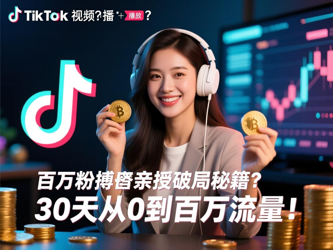 TikTok视频0播放?百万粉博主亲授破局秘籍,30天从0到百万流量!