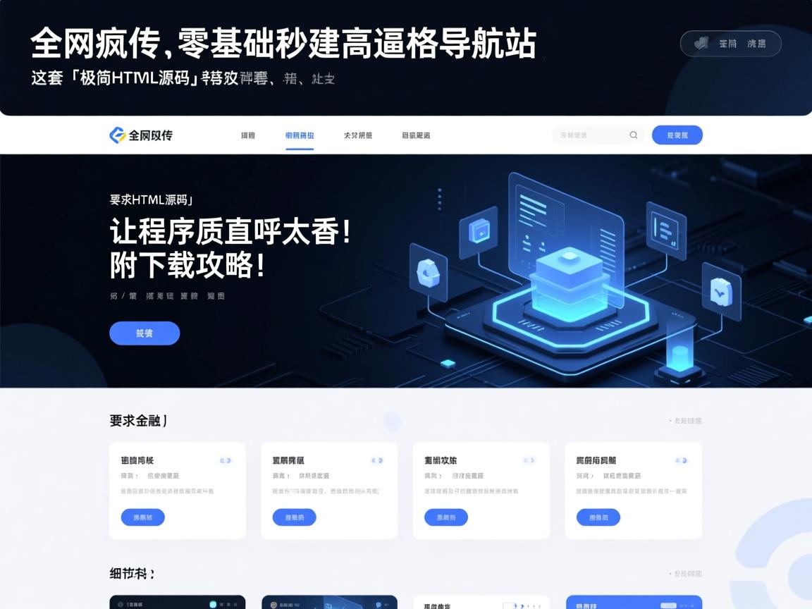 详细阅读:全网疯传!零基础秒建高逼格导航站,这套「极简HTML源码」让程序员直呼太香!附下载攻略) 全网疯传!零基础秒建高逼格导航站,这套「极简HTML源码」让程序员直呼太香!附下载攻略)