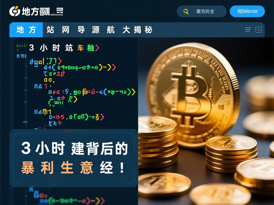 地方网站导航源码大揭秘，3小时建站背后的暴利生意经！