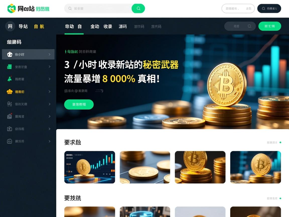 网站导航自动收录源码，3小时收录新站的秘密武器，流量暴增800%真相！