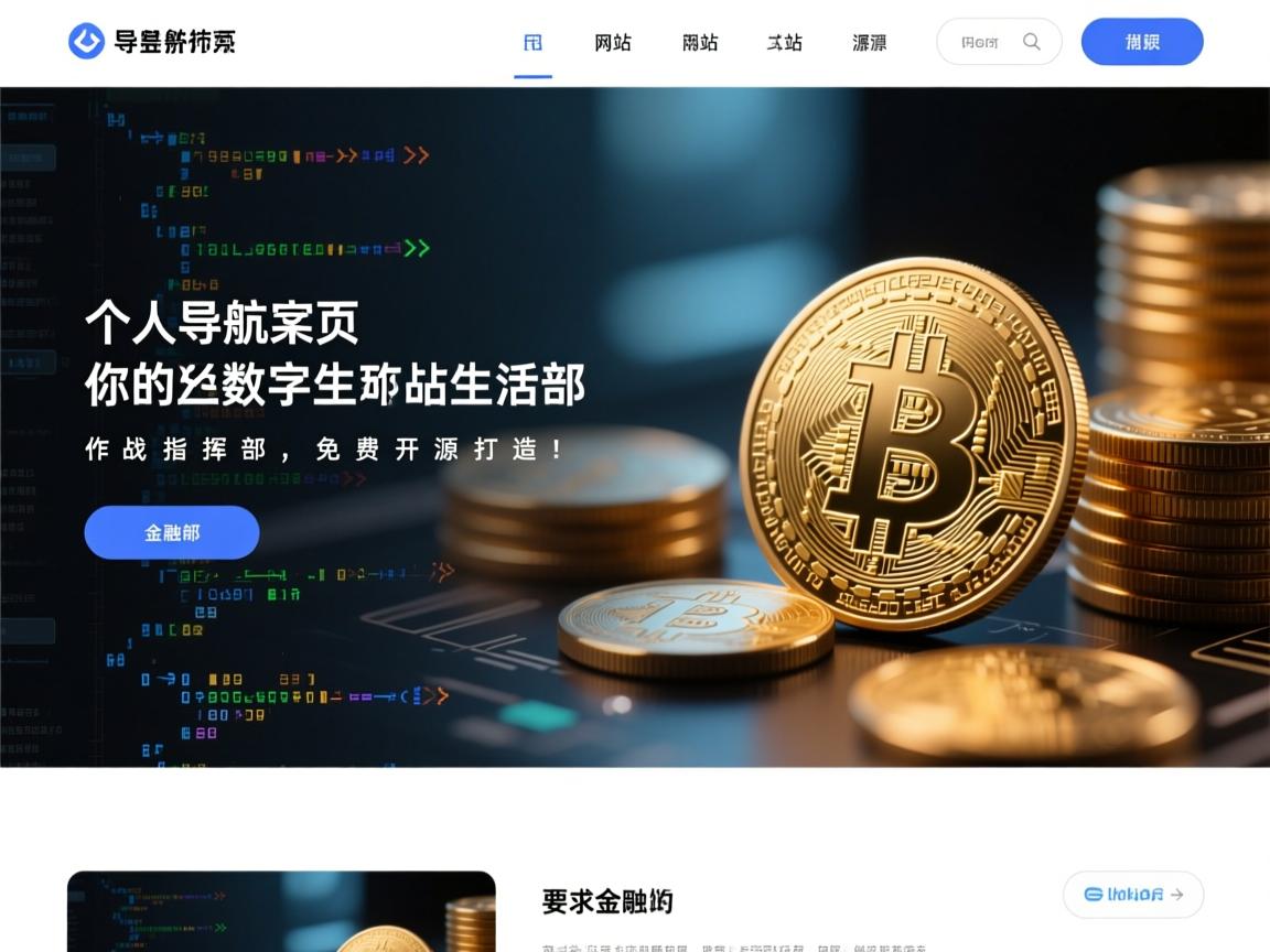 个人导航页网站源码,你的数字生活作战指挥部,免费开源打造!