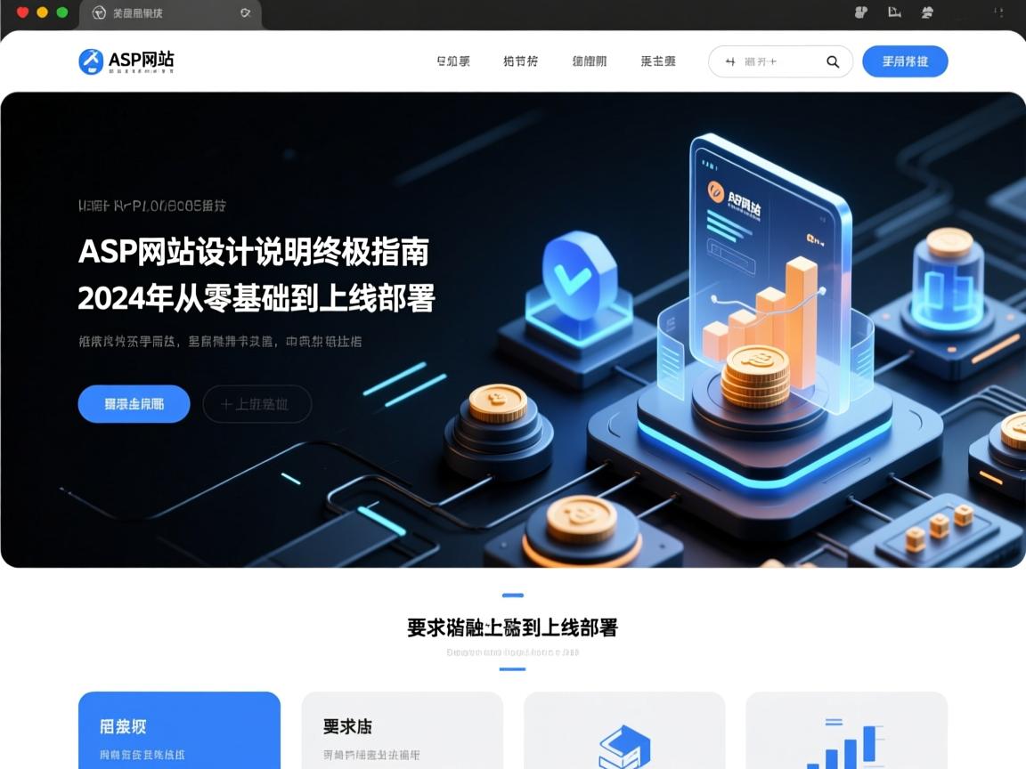 ASP网站设计说明终极指南,2024年从零基础到上线部署