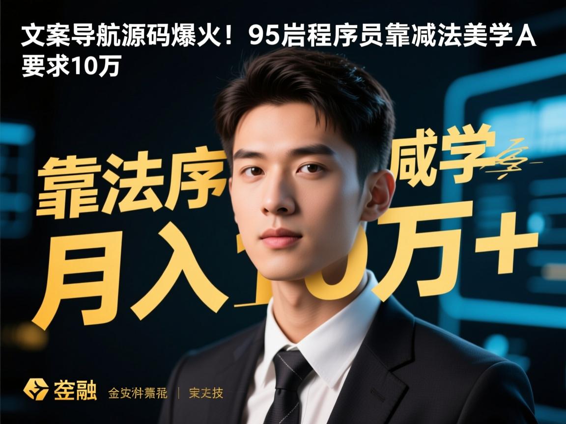 纯文字导航源码爆火！95后程序员靠减法美学月入10万+