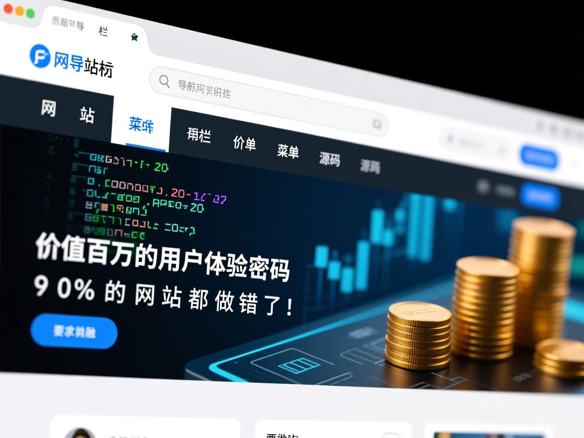 网站导航栏菜单源码，价值百万的用户体验密码，90%的网站都做错了！