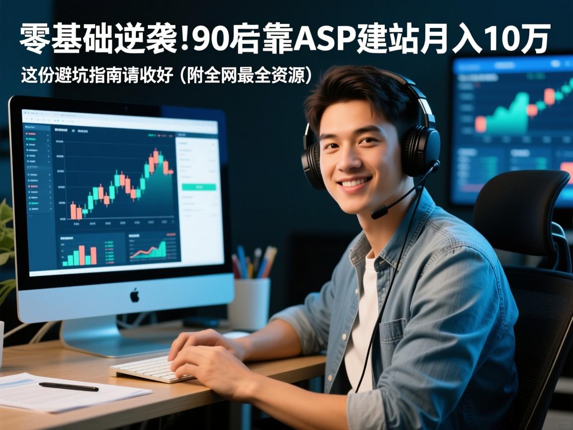 零基础逆袭！90后小伙靠ASP建站月入10万，这份避坑指南请收好（附全网最全资源）
