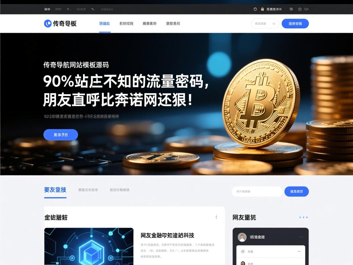 传奇导航网站模板源码，90%站长不知的流量密码，网友直呼比奔诺网还狠！