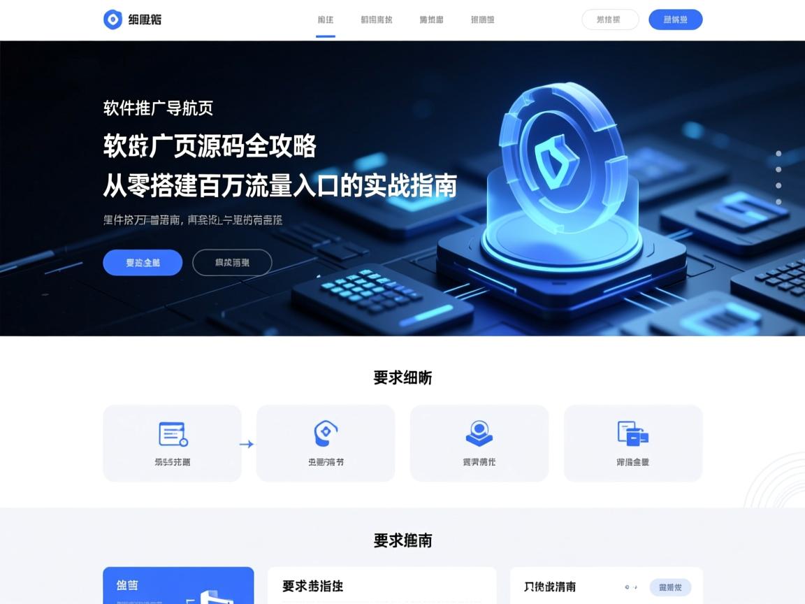 软件推广导航页源码全攻略,从零搭建百万流量入口的实战指南