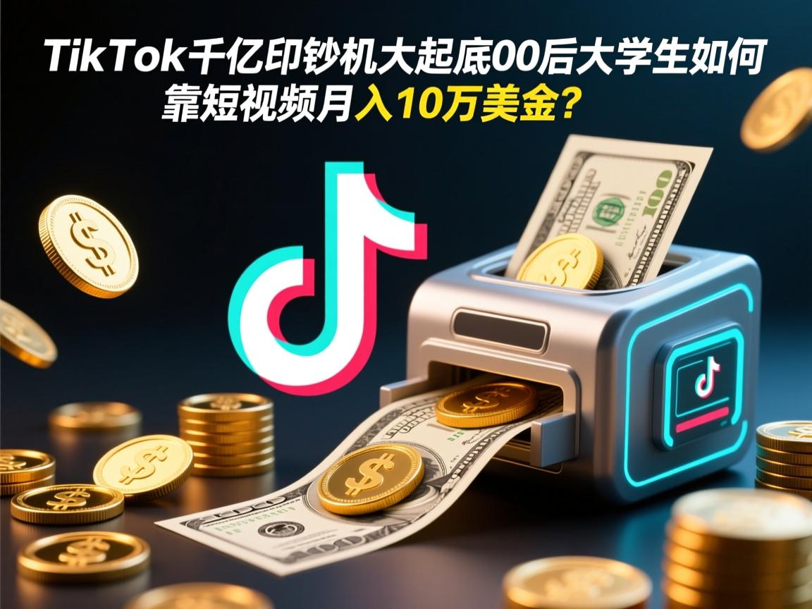 TikTok千亿印钞机大起底,00后大学生如何靠短视频月入10万美金?
