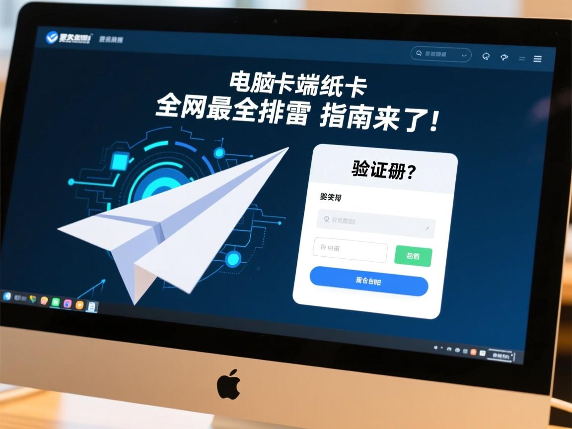 电脑端纸飞机注册卡在验证码?全网最全排雷指南来了!