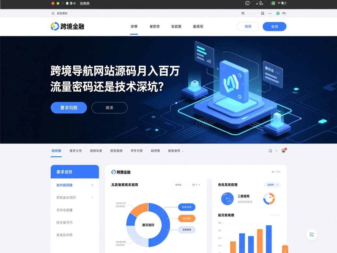 跨境导航网站源码，月入百万的流量密码还是技术深坑？