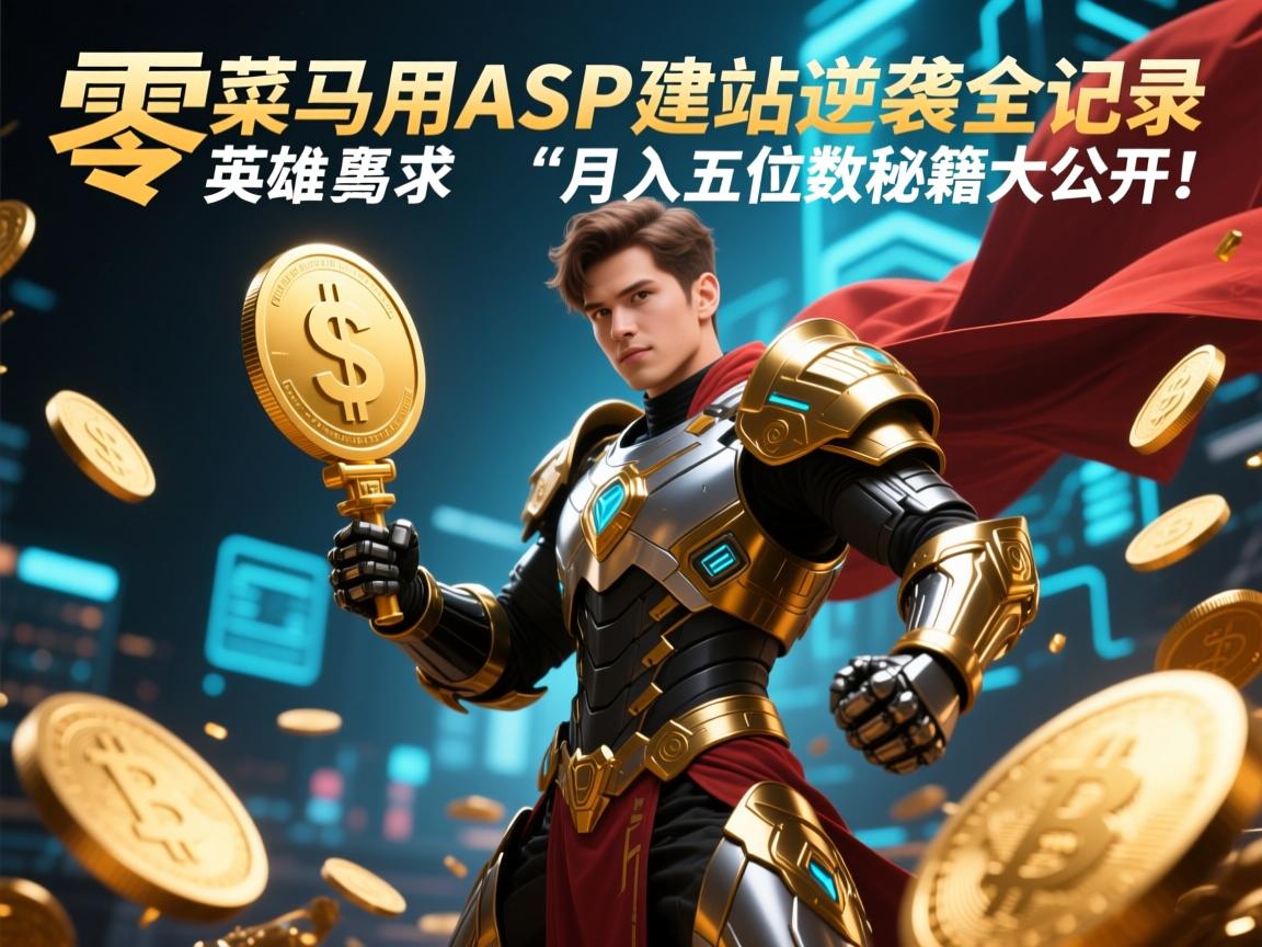 从零到英雄，菜鸟用ASP建站逆袭全记录，月入五位数秘籍大公开！