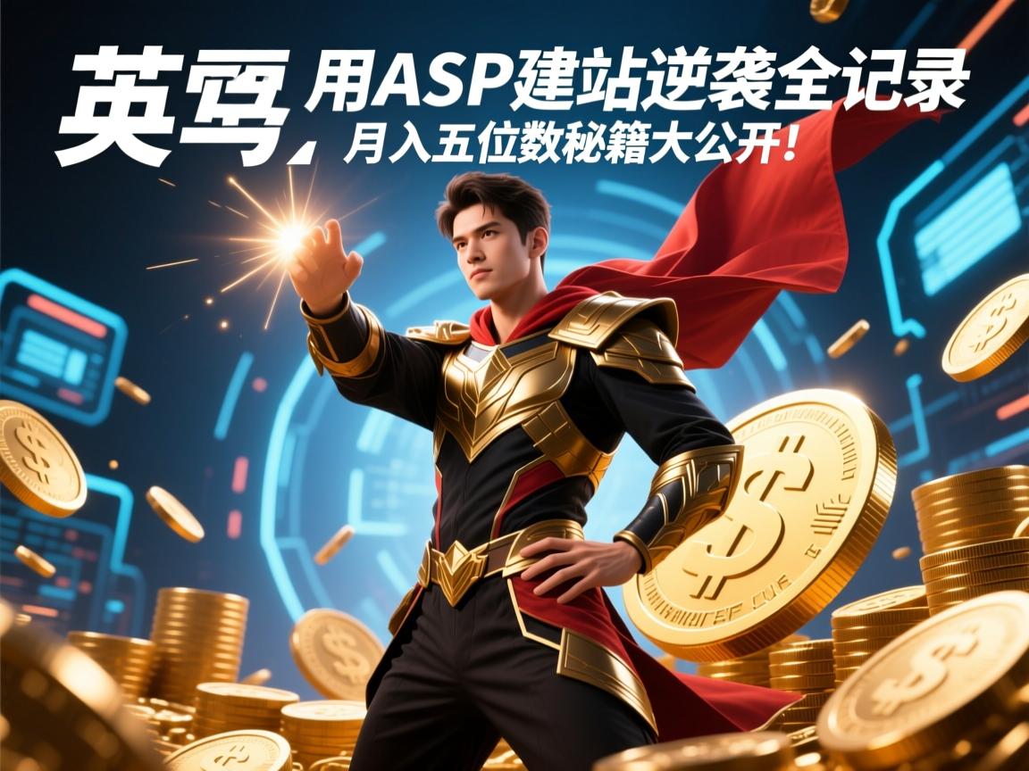 从零到英雄,菜鸟用ASP建站逆袭全记录,月入五位数秘籍大公开!