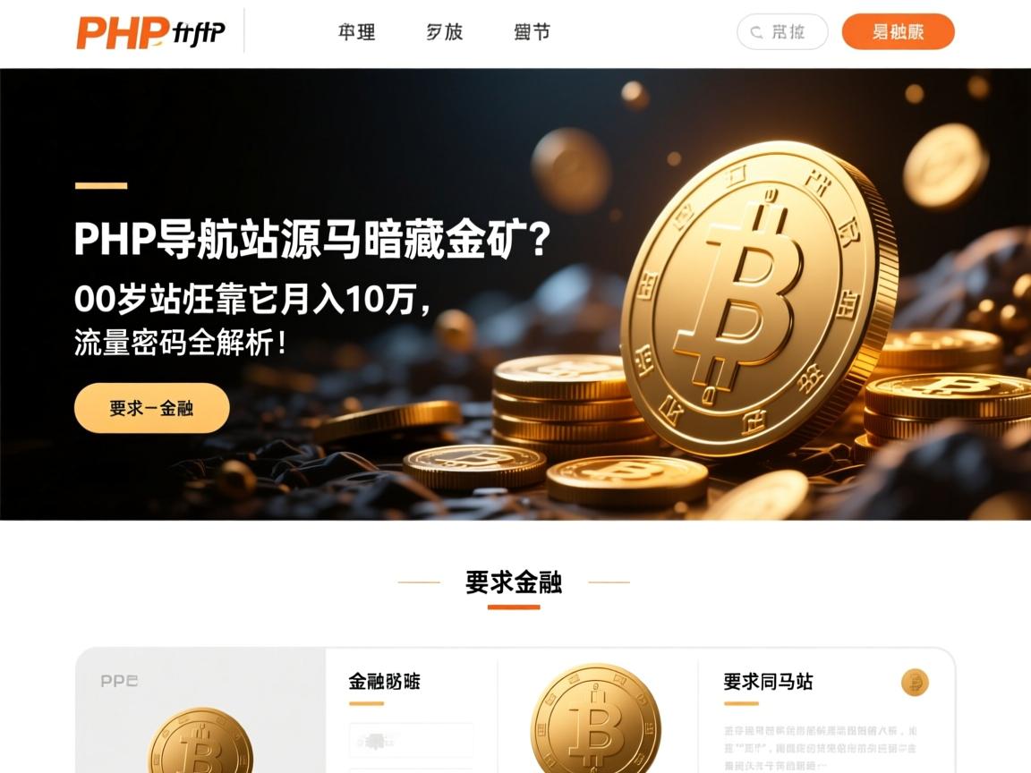 PHP导航站源码暗藏金矿？00后站长靠它月入10万，流量密码全解析！