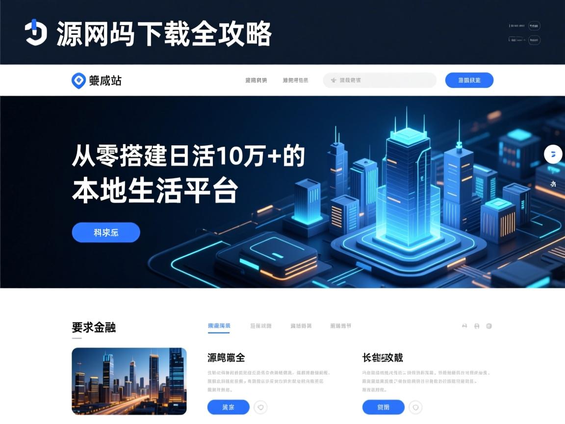 城市导航网站源码下载全攻略，从零搭建日活10万+的本地生活平台