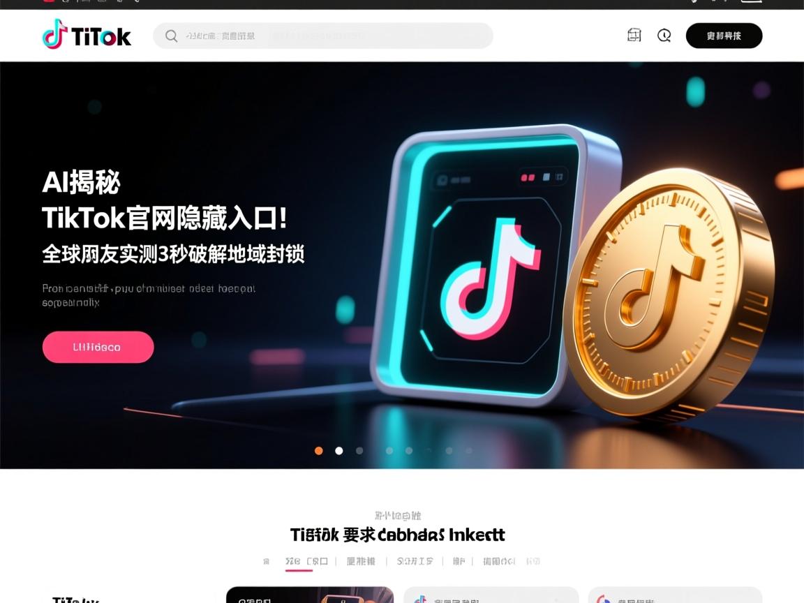 AI揭秘TikTok官网隐藏入口！全球网友实测3秒破解地域封锁