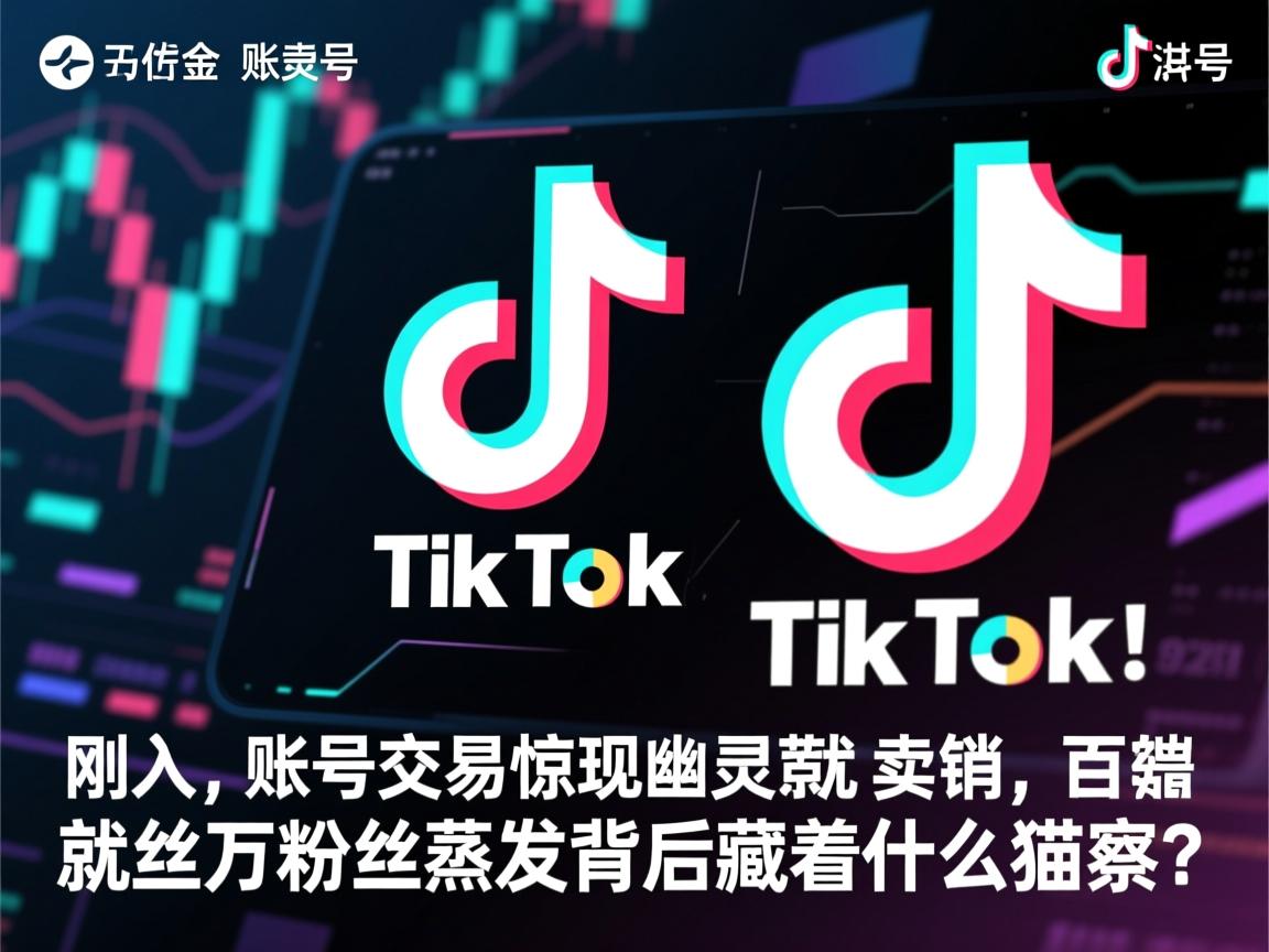 TikTok账号交易惊现幽灵卖家！刚入手就注销，百万粉丝蒸发背后藏着什么猫腻？