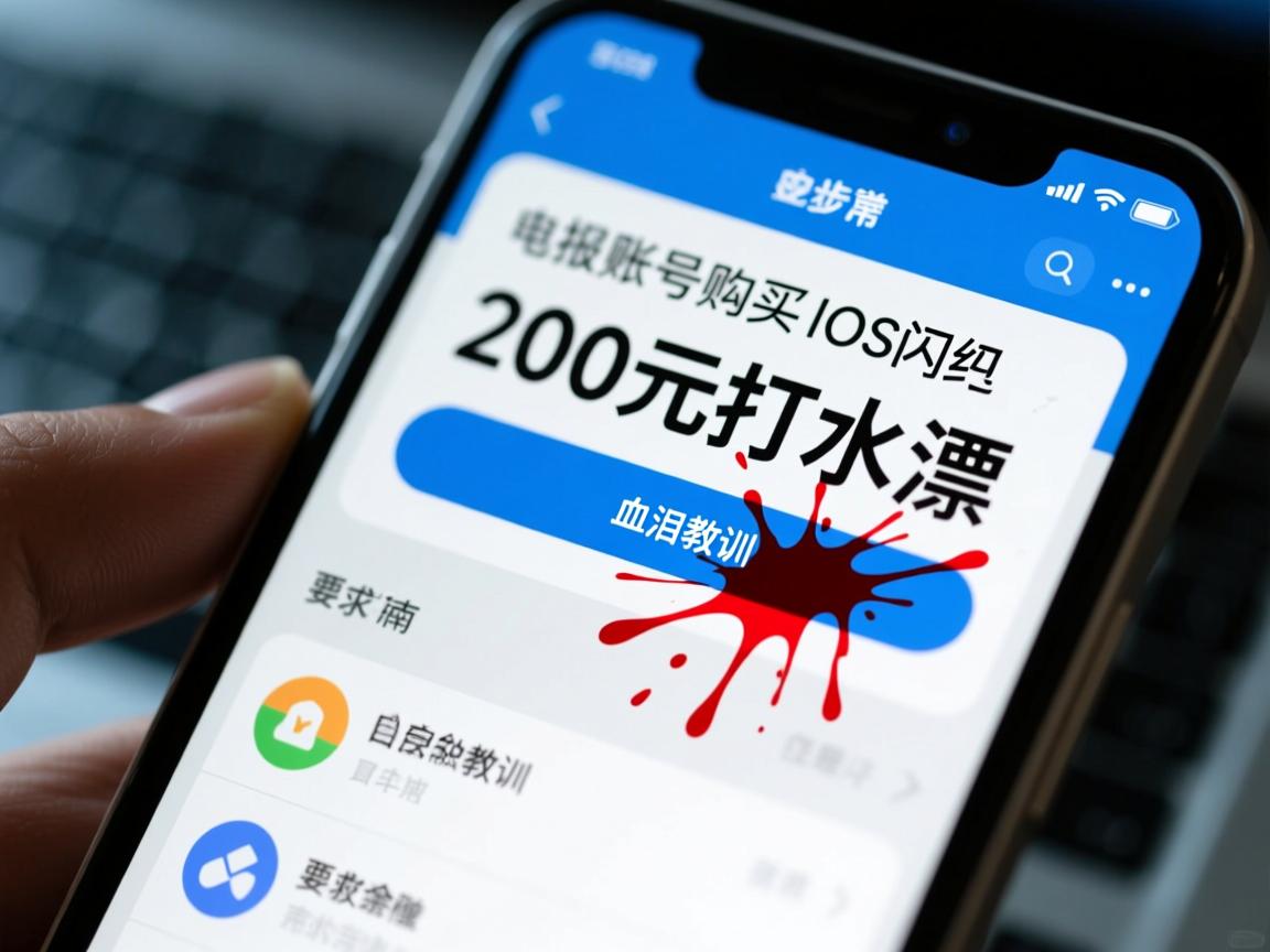 电报账号购买iOS闪退终极自救指南，200元打水漂的血泪教训