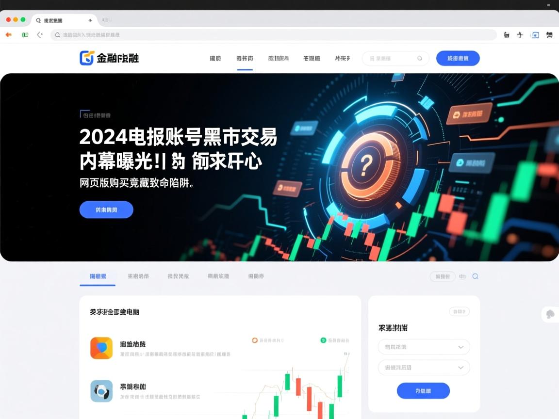 2024电报账号黑市交易内幕曝光！网页版购买竟藏致命陷阱.