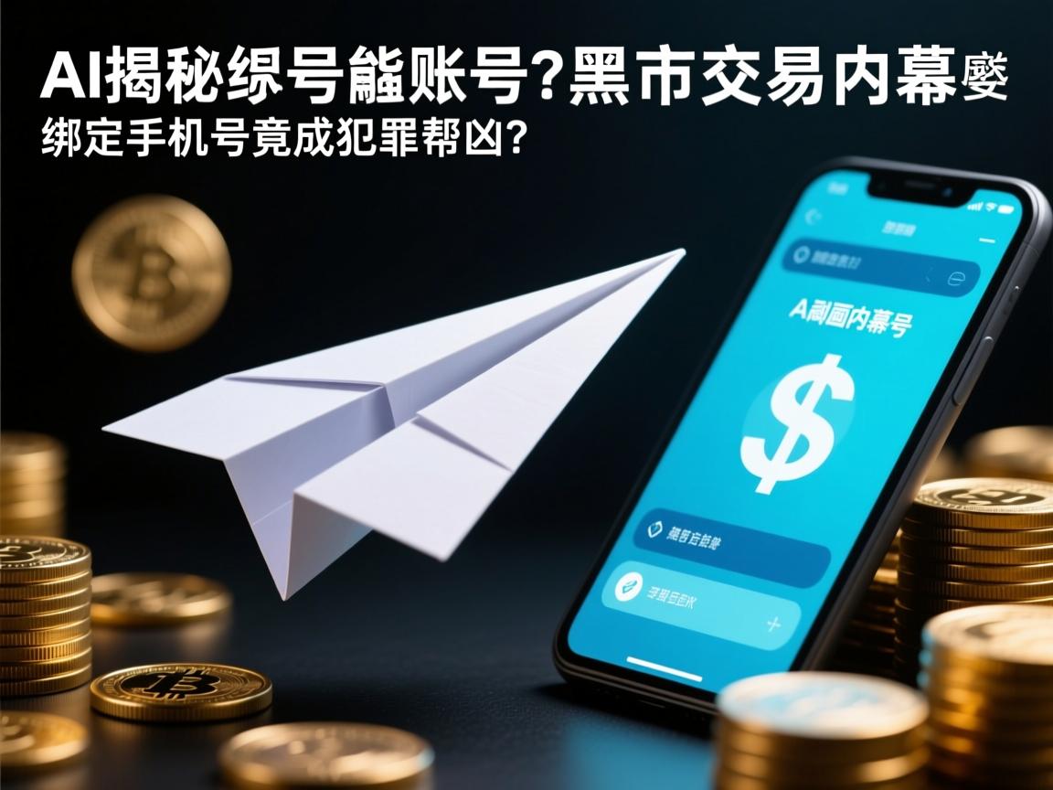 AI揭秘,纸飞机账号黑市交易内幕,绑定手机号竟成犯罪帮凶?
