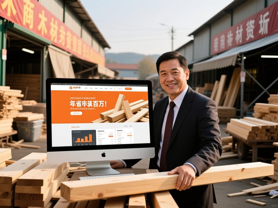 伊春木材商靠ASP网站逆袭，年省百万！传统批发市场正在消失？