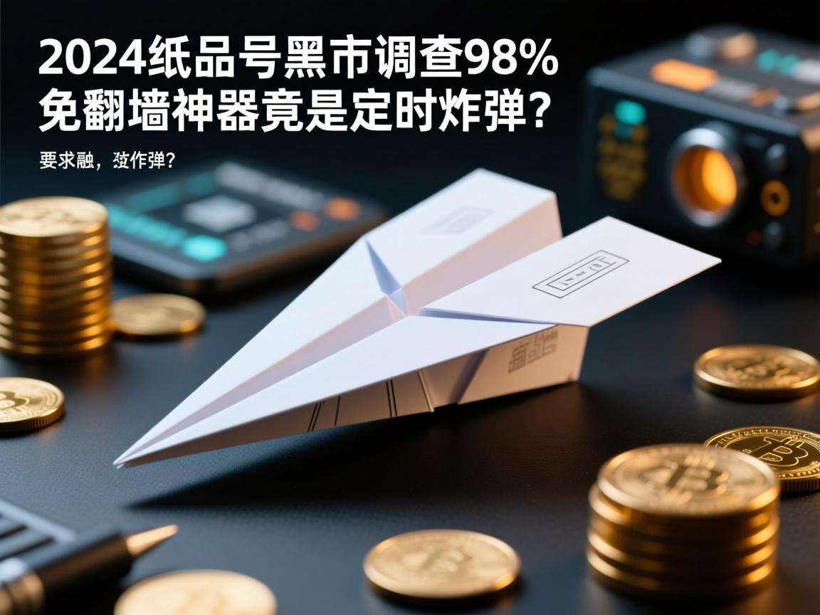 2024纸飞机成品号黑市调查,98%的免翻墙神器竟是定时炸弹?