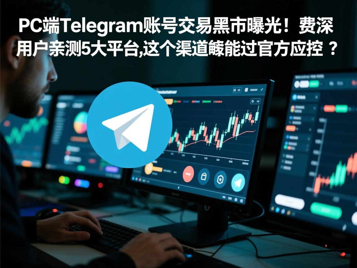 PC端Telegram账号交易黑市曝光!资深用户亲测5大平台,这个渠道竟能过官方风控?