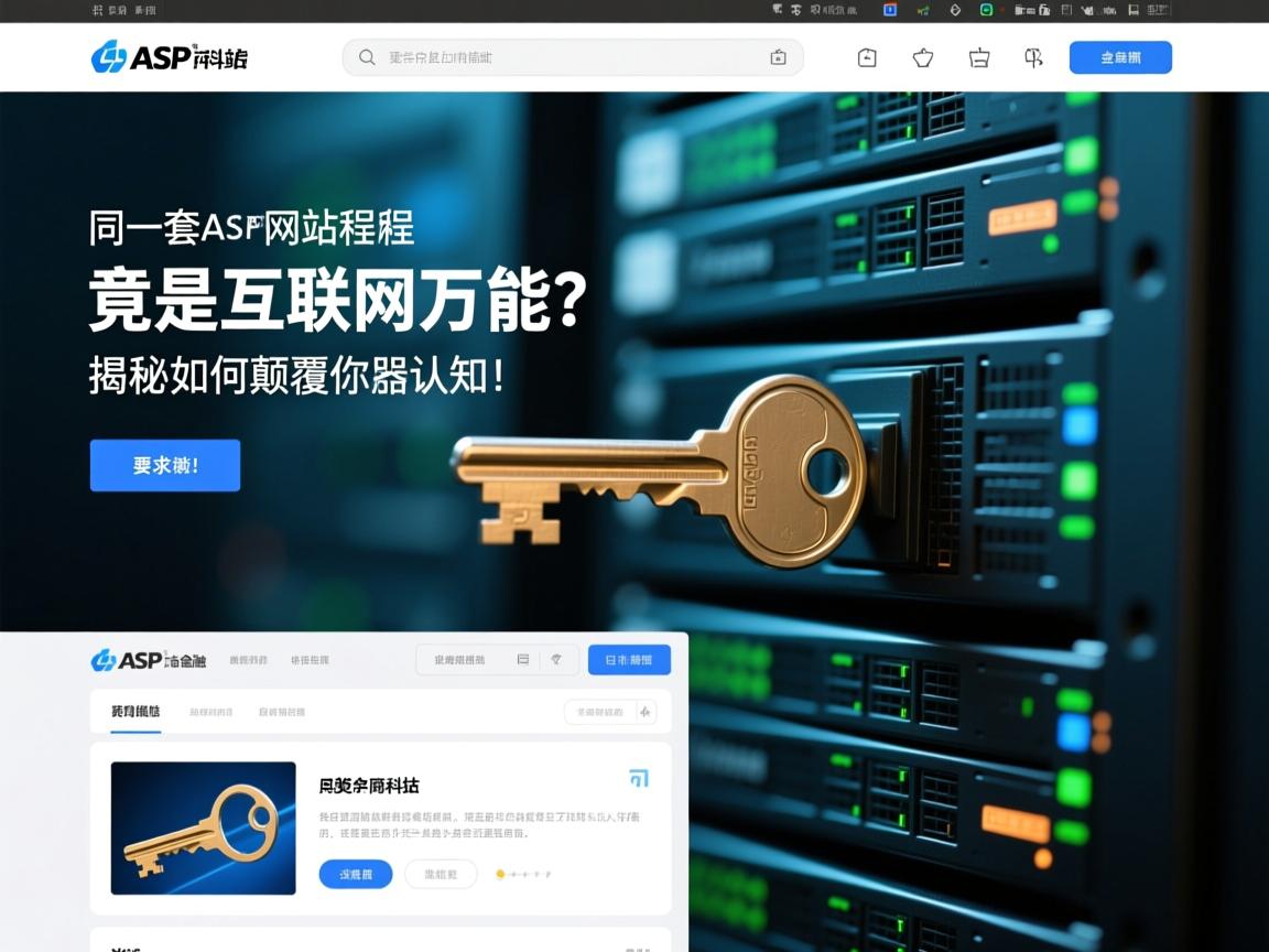 同一套ASP网站程序，竟是互联网的万能钥匙？揭秘它如何颠覆你的服务器认知！