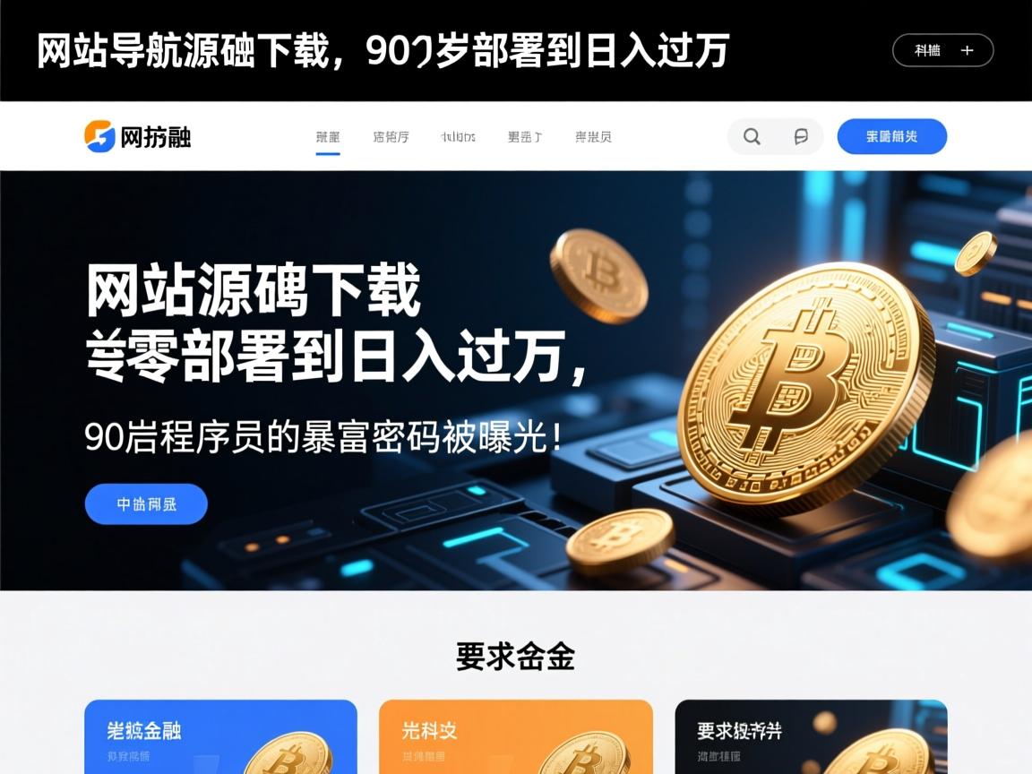 网站导航源码下载，从零部署到日入过万，90后程序员的暴富密码被曝光！