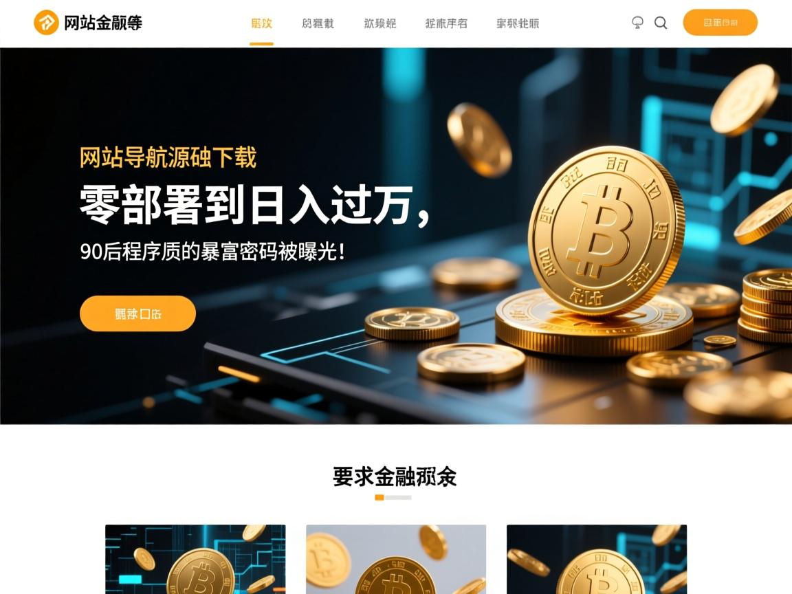 网站导航源码下载,从零部署到日入过万,90后程序员的暴富密码被曝光!