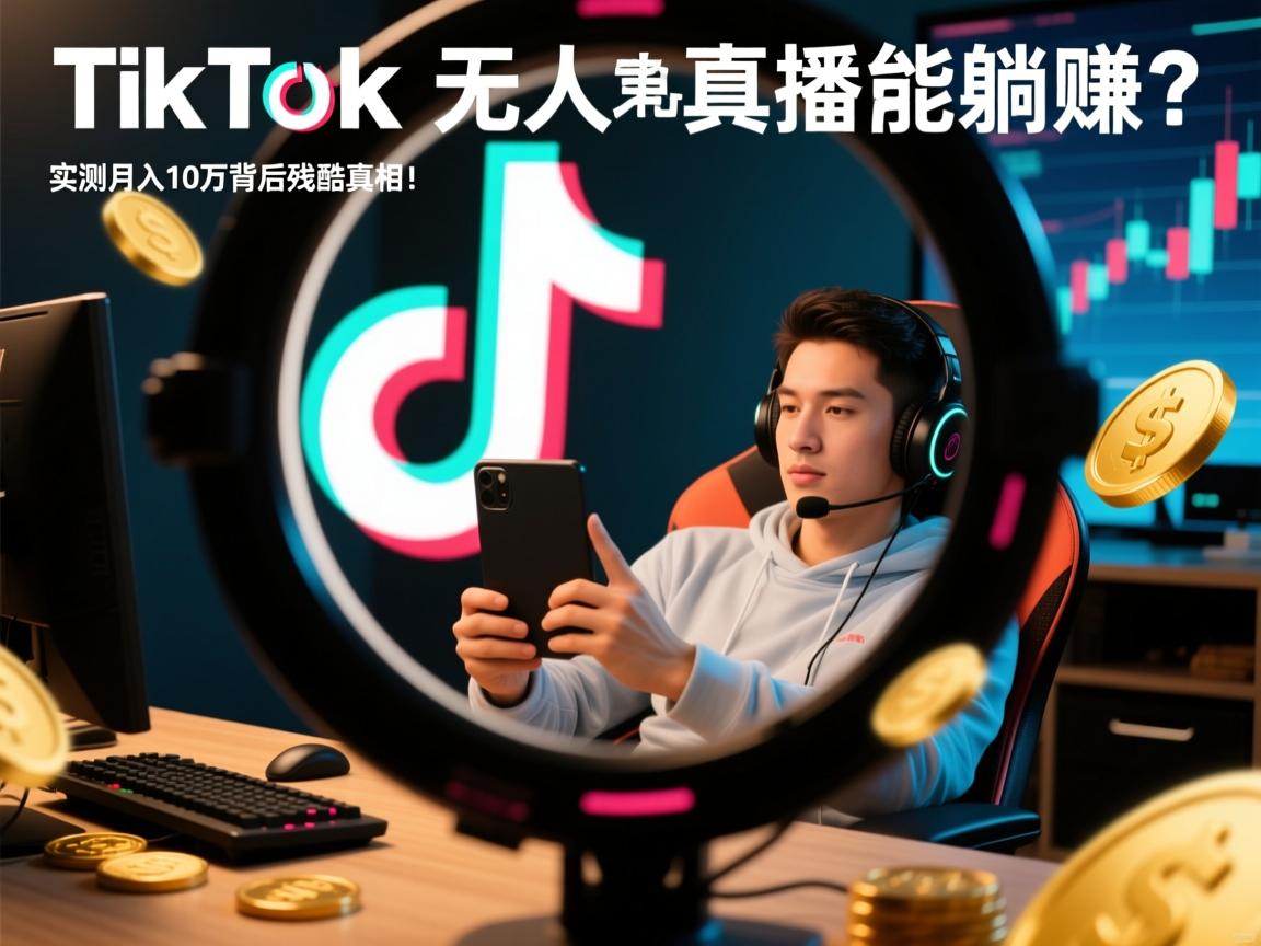 TikTok无人直播真能躺赚?实测月入10万背后的残酷真相!
