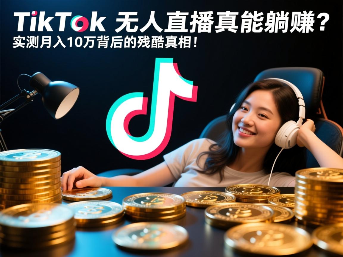 TikTok无人直播真能躺赚?实测月入10万背后的残酷真相!