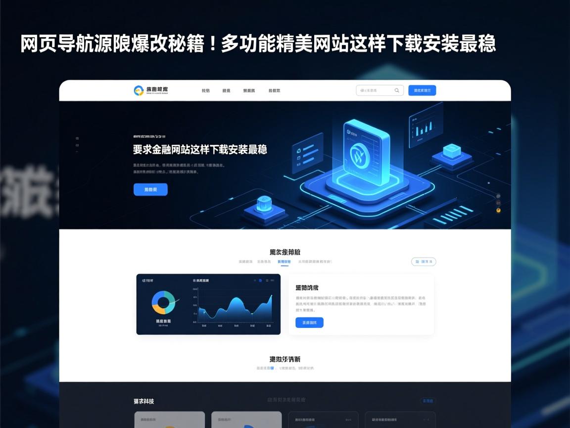 网页导航源码爆改秘籍!多功能精美网站这样下载安装最稳