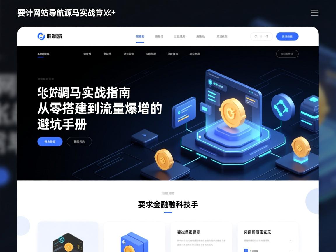 设计网站导航源码实战指南，从零搭建到流量暴增的避坑手册