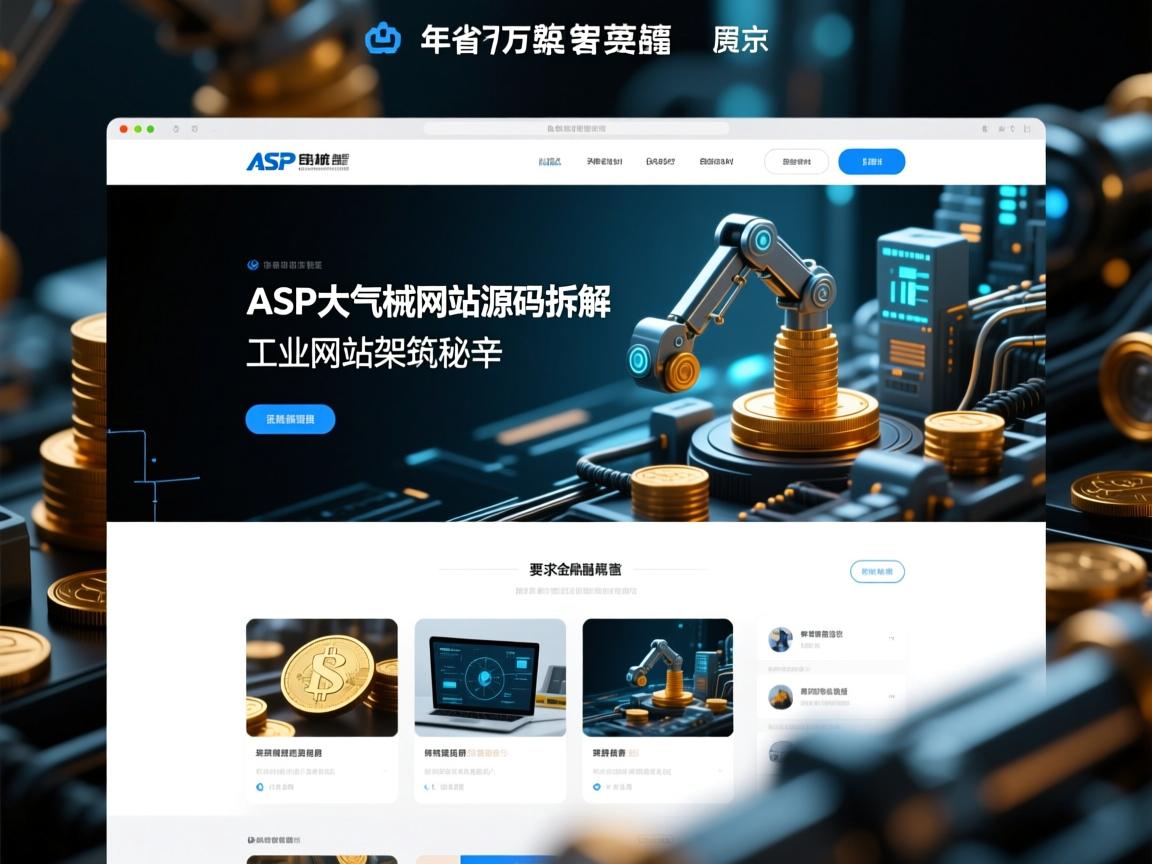 ASP大气机械网站源码拆解,年省百万的工业网站架构秘辛