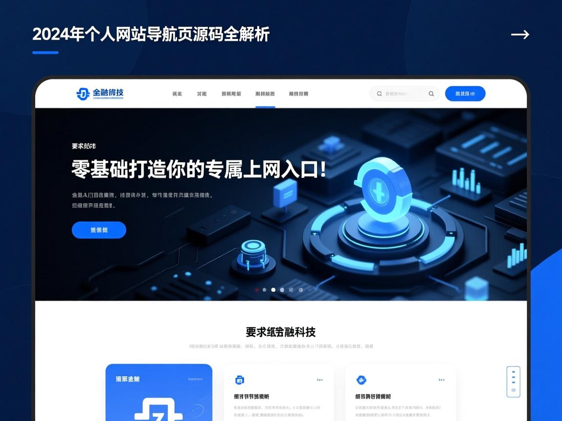 2024年个人网站导航页源码全解析，零基础打造你的专属上网入口！