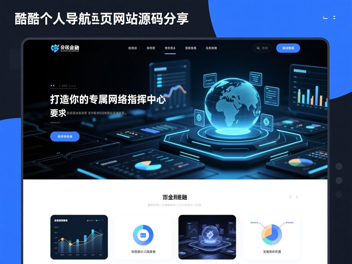 炫酷个人导航页网站源码分享，打造你的专属网络指挥中心