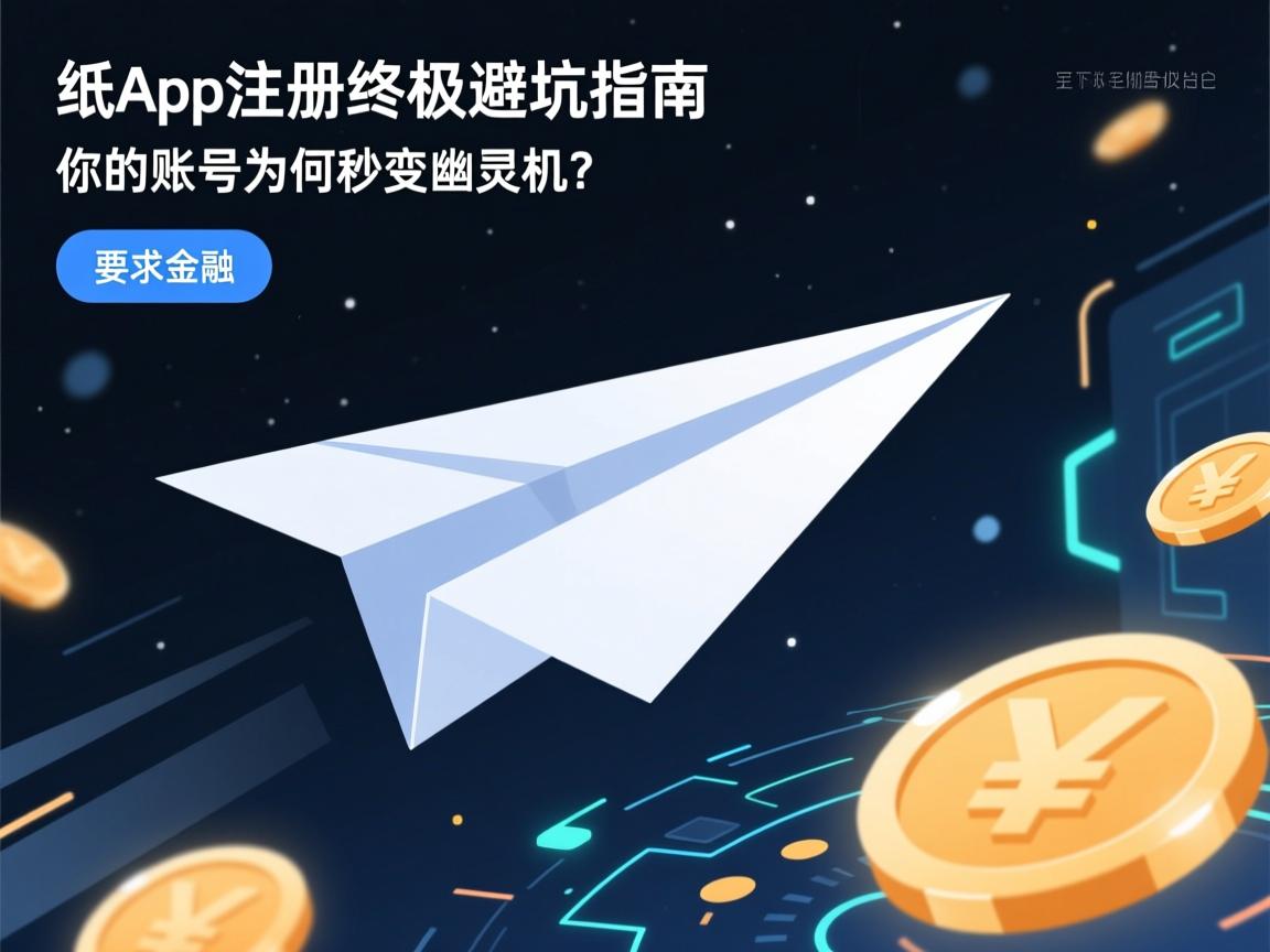 纸飞机App注册终极避坑指南,你的账号为何秒变幽灵机?