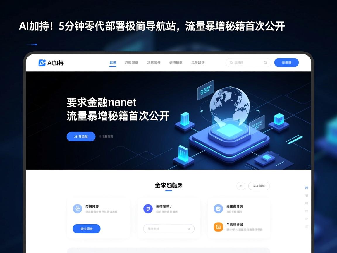 AI加持！5分钟零代码部署极简导航站，流量暴增秘籍首次公开