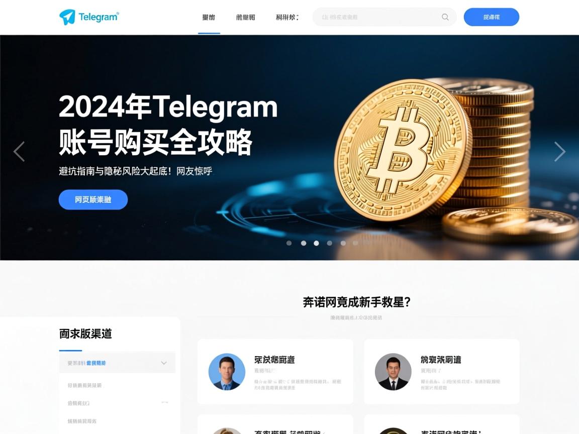 2024年Telegram账号购买全攻略，网页版渠道、避坑指南与隐秘风险大起底！网友惊呼，奔诺网竟成新手救星？