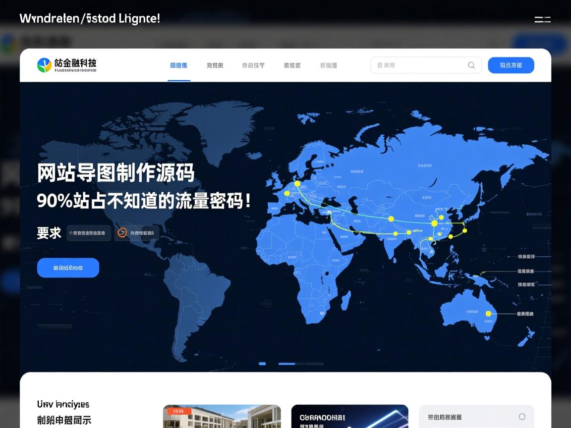 网站导航地图制作源码，90%站长不知道的流量密码！