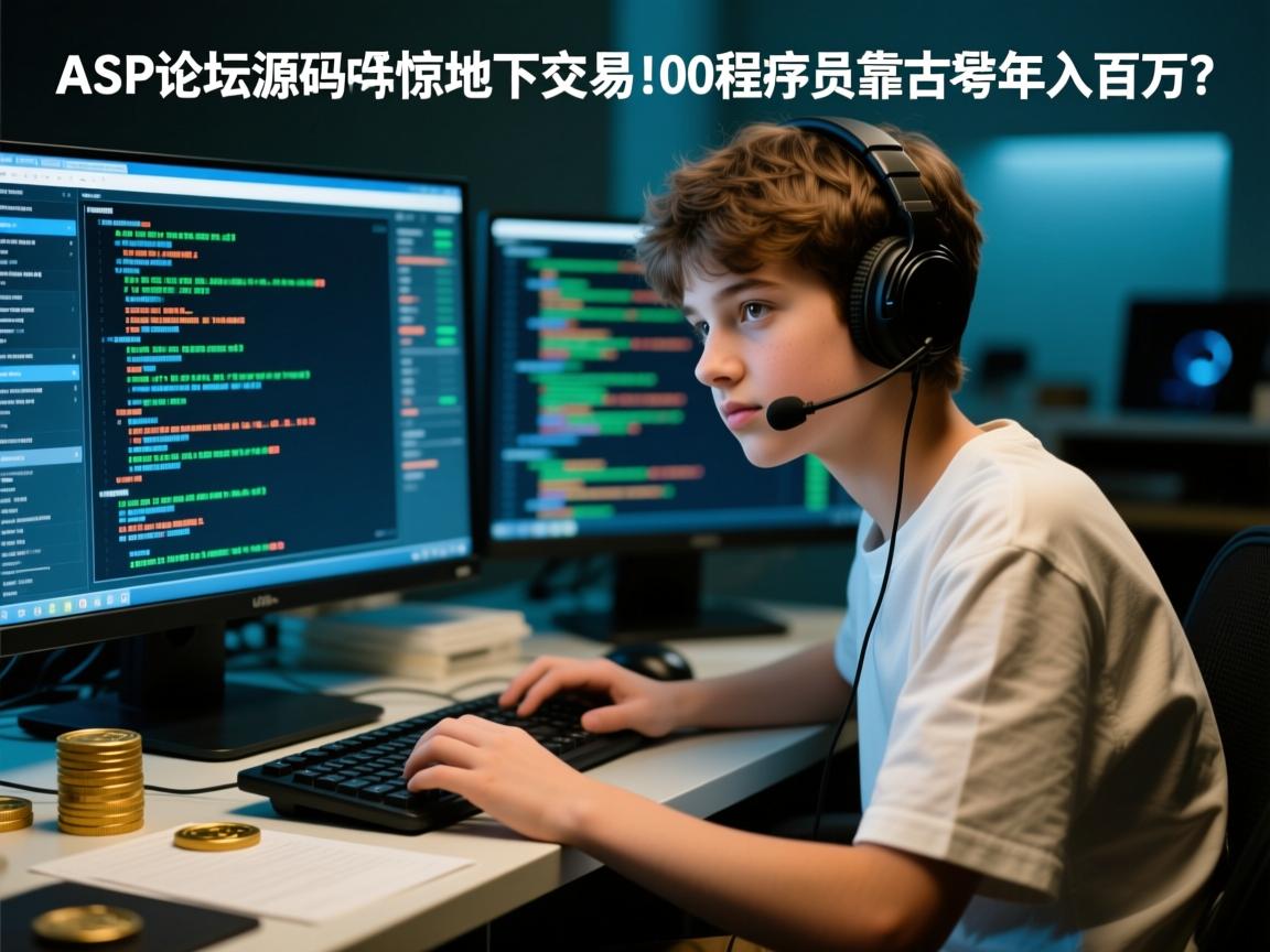 ASP论坛源码惊现地下交易！00后程序员靠古董代码年入百万？