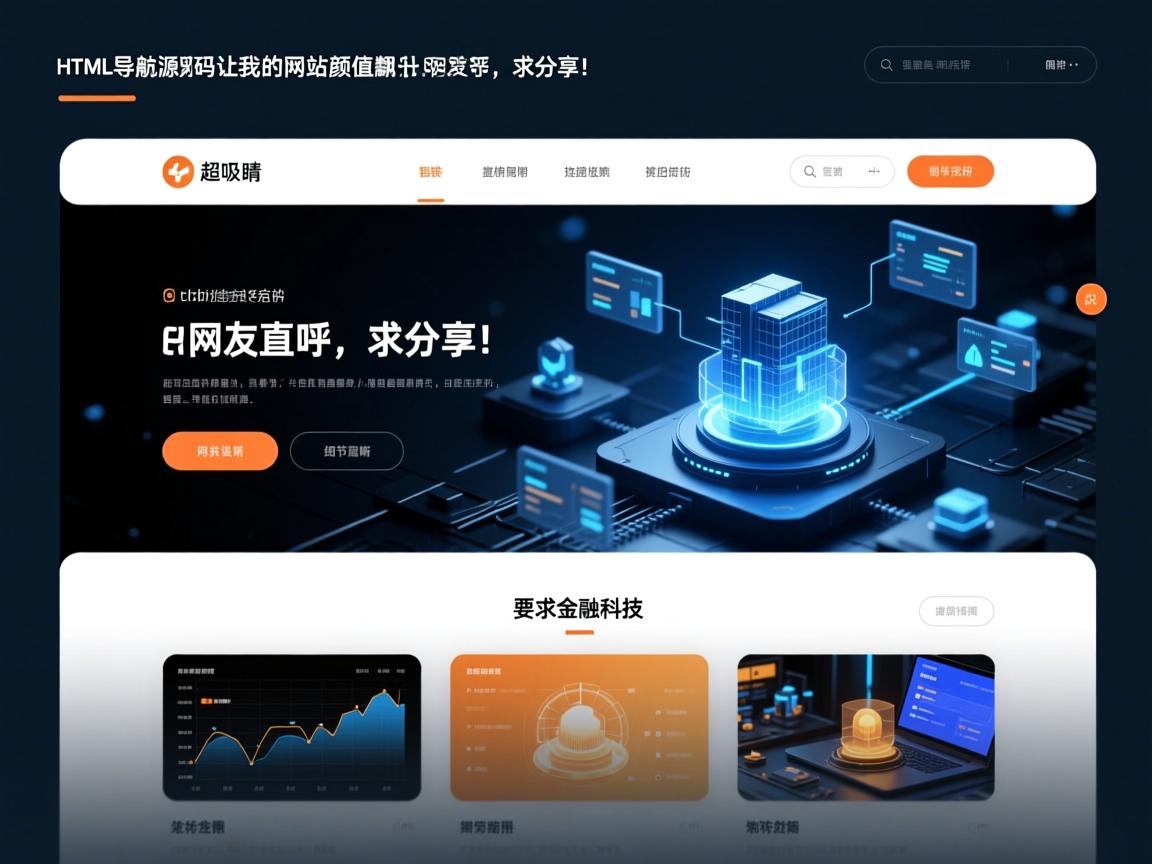 超吸睛!这HTML导航源码让我的网站颜值飙升,网友直呼,求分享!