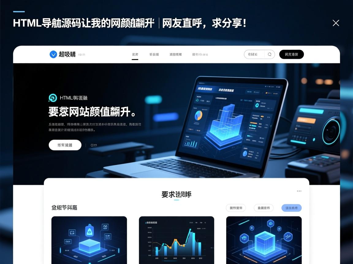 超吸睛!这HTML导航源码让我的网站颜值飙升,网友直呼,求分享!