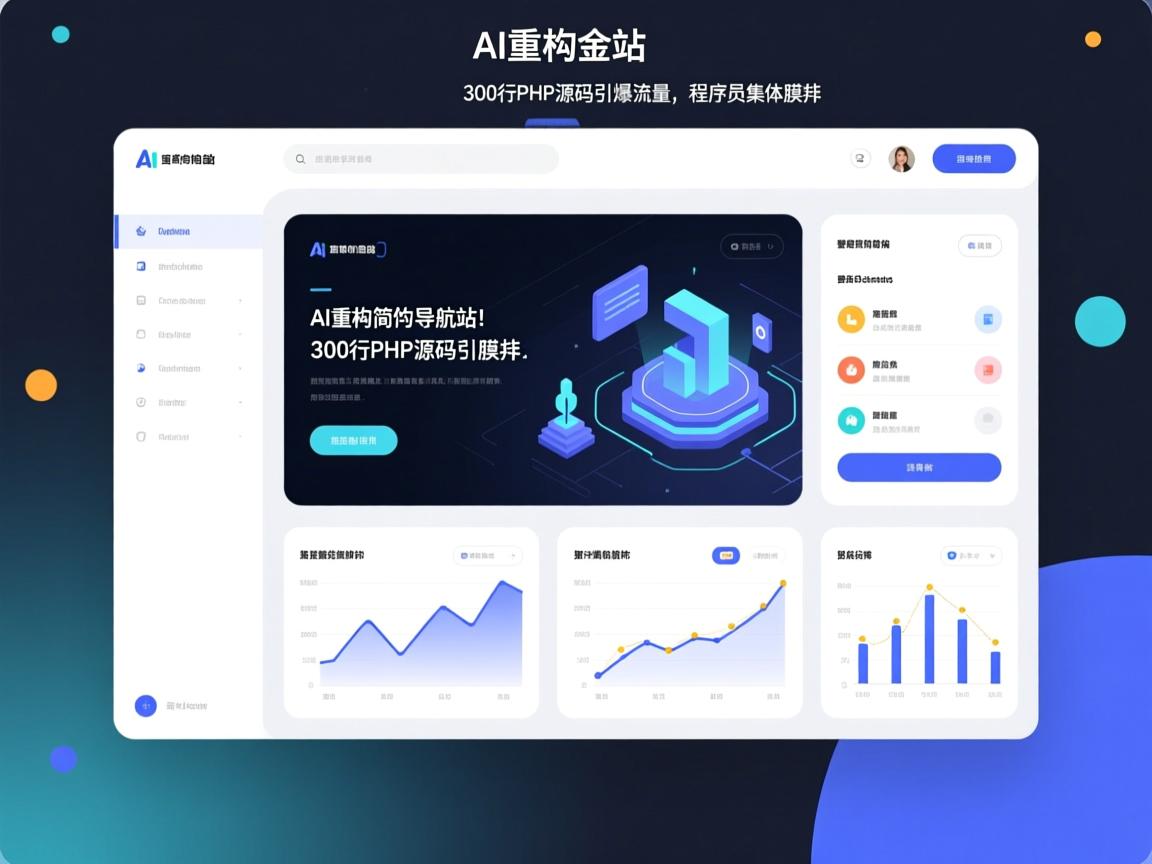 AI重构极简导航站!300行PHP源码引爆流量,程序员集体膜拜