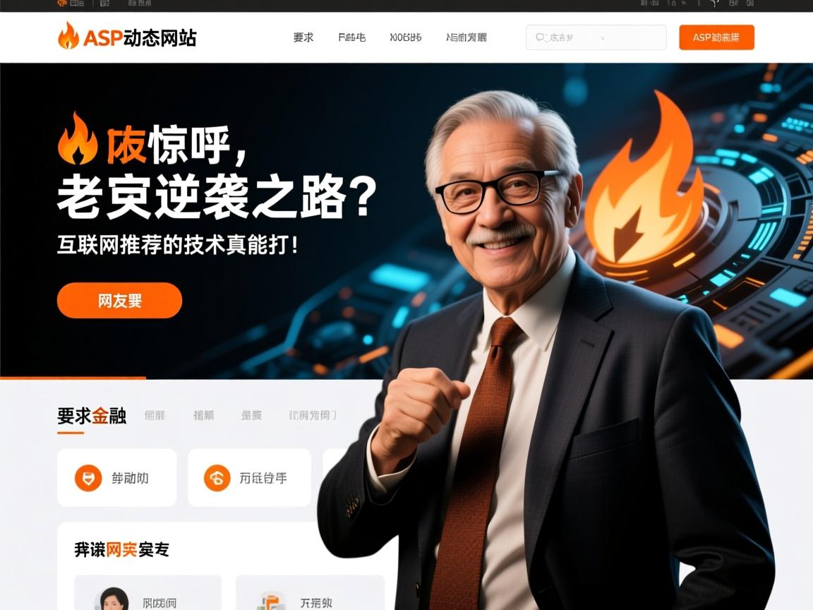 🔥ASP动态网站，互联网老兵的逆袭之路？网友惊呼，奔诺网推荐的技术真能打！