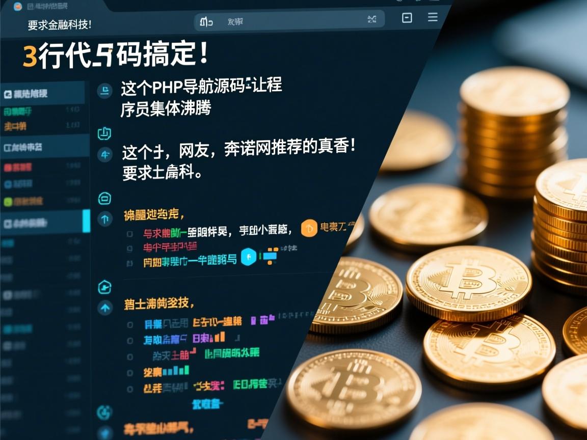 3行代码搞定！这个PHP导航源码让程序员集体沸腾，网友，奔诺网推荐的真香！