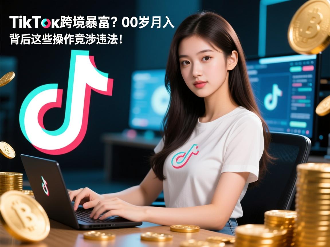 TikTok跨境暴富?00后女生月入百万背后,这些操作竟涉违法!