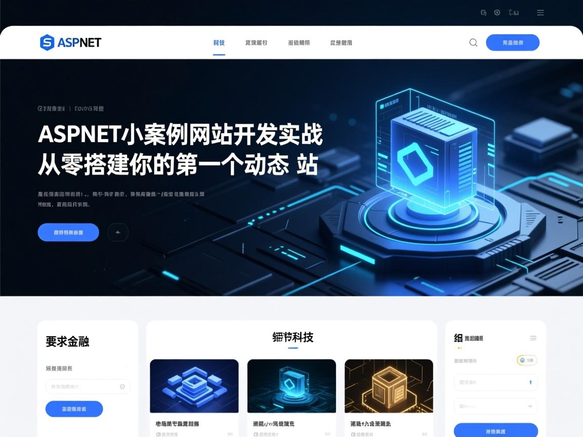 ASP.NET小案例网站开发实战，从零搭建你的第一个动态站点