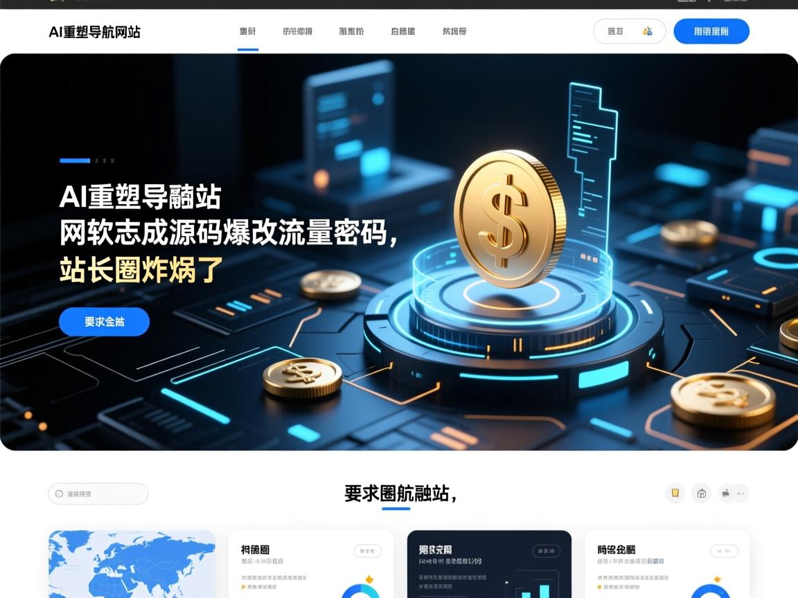 AI重构导航网站！网软志成源码爆改流量密码，站长圈炸锅了