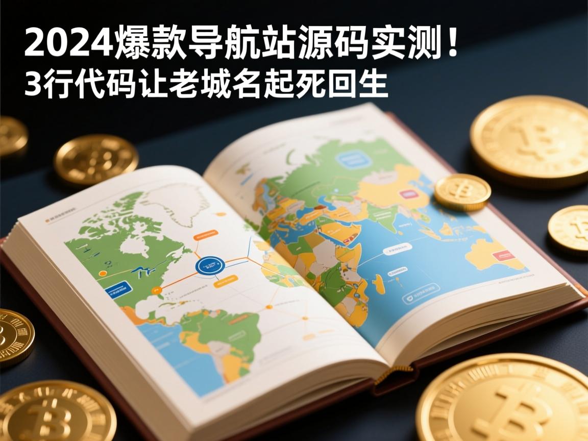 2024爆款导航站源码实测！3行代码让老域名起死回生